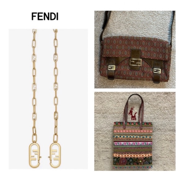 I💜FENDI, GOYARD & MY GOLD ELIE TAHARI PLATFORM HEELS...MY COLLECTION💜 - Picture 9 of 16